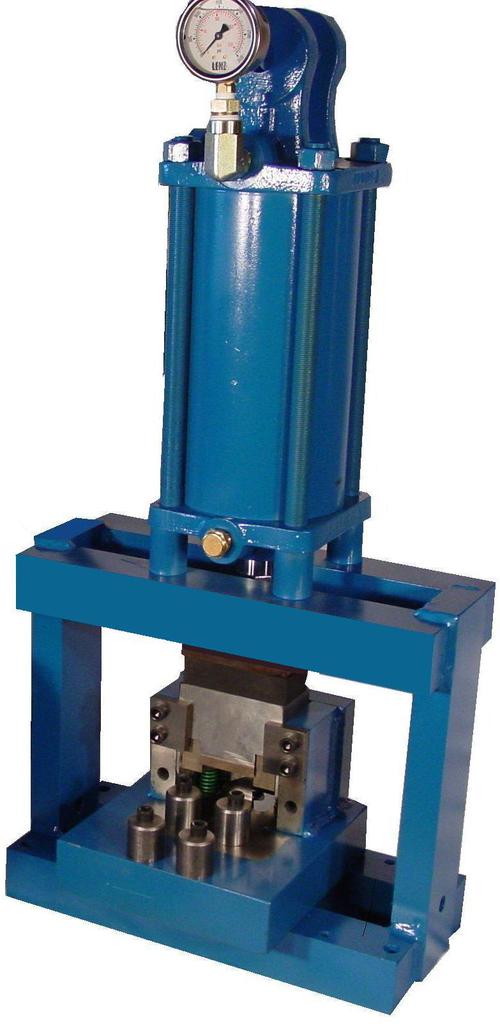 Vogel metal picket forming tool in Vogel hydraulic press