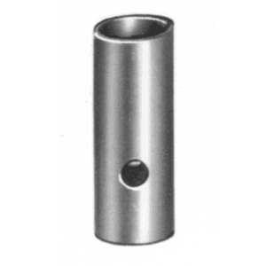 Tube pierced with a round hole