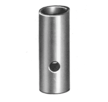 Tube pierced with a round hole